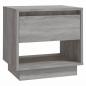 Preview: Nachttisch Grau Sonoma 45x34x44 cm Holzwerkstoff