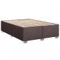 Preview: Boxspringbett mit Matratze Dunkelbraun 140x190 cm Stoff