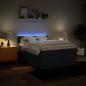 Preview: Boxspringbett mit Matratze Blau 140x190 cm Stoff