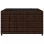 Preview: 3-tlg. Garten-Lounge-Set mit Kissen Braun Poly Rattan