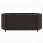 Preview: 4-tlg. Garten-Lounge-Set mit Kissen Braun Poly Rattan