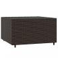 Preview: 3-tlg. Garten-Lounge-Set mit Kissen Braun Poly Rattan