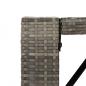 Preview: Bartisch mit Glasplatte Grau 105x80x110 cm Poly Rattan