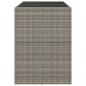 Preview: Bartisch mit Glasplatte Grau 145x80x110 cm Poly Rattan