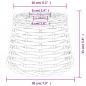 Preview: Lampenschirm Braun Ø20x15 cm Korbweide