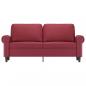 Preview: 2-Sitzer-Sofa Weinrot 140 cm Kunstleder