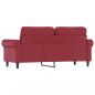 Preview: 2-Sitzer-Sofa Weinrot 140 cm Kunstleder