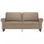 Preview: 2-Sitzer-Sofa Cappuccino-Braun 140 cm Kunstleder