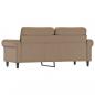 Preview: 2-Sitzer-Sofa Cappuccino-Braun 140 cm Kunstleder