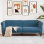 Preview: ARDEBO.de - Sofa 3-Sitzer Blau Samt