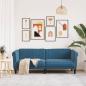 Preview: Sofa 3-Sitzer Blau Samt