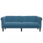 Preview: Sofa 3-Sitzer Blau Samt