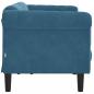 Preview: Sofa 3-Sitzer Blau Samt