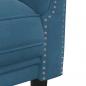 Preview: Sofa 3-Sitzer Blau Samt