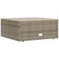 Preview: 7-tlg. Garten-Lounge-Set mit Kissen Grau Poly Rattan