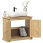 Preview: ARDEBO.de - Waschbeckenunterschrank Corona 73x33x60 cm Massivholz Kiefer