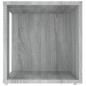 Preview: Beistelltisch Grau Sonoma 33x33x34,5 cm Holzwerkstoff