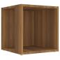 Preview: Beistelltisch Braun Eichen-Optik 33x33x34,5 cm Holzwerkstoff