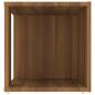 Preview: Beistelltisch Braun Eichen-Optik 33x33x34,5 cm Holzwerkstoff