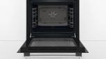 Preview: Bosch HBD231VR61 EEK: A Einbau-Backofen-Set mit Elektro-Kochfeld (HBF133BR0 + PKN645BA2E), 60 cm breit, 71 L, 3D-Heißluft, Eco Clean Direct, Kindersicherung, Rahmen aufliegend, schwarz