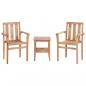 Preview: 3-tlg. Bistro-Set Teak Massivholz