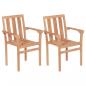 Preview: 3-tlg. Bistro-Set Teak Massivholz