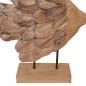 Preview: Fisch-Skulptur Teak 40x12x57 cm