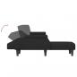 Preview: Schlafsofa in L-Form Schwarz 271x140x70 cm Samt