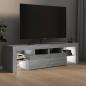 Preview: TV-Schrank mit LED-Leuchten Grau Sonoma 140x36,5x40 cm