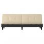 Preview: Schlafsofa Creme Stoff