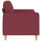 Preview: 2-Sitzer-Sofa Weinrot 140 cm Stoff