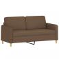 Preview: 2-Sitzer-Sofa Braun 140 cm Stoff