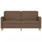 Preview: 2-Sitzer-Sofa Braun 140 cm Stoff