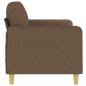 Preview: 2-Sitzer-Sofa Braun 140 cm Stoff