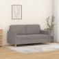 Preview: ARDEBO.de - 2-Sitzer-Sofa Taupe 140 cm Stoff