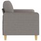 Preview: 2-Sitzer-Sofa Taupe 140 cm Stoff