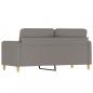 Preview: 2-Sitzer-Sofa Taupe 140 cm Stoff