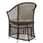 Preview: 2-tlg. Garten-Lounge-Set mit Kissen Braun Poly Rattan