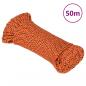 Preview: ARDEBO.de - Bootsseil Orange 5 mm 50 m Polypropylen