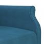 Preview: Schlafsofa in L-Form Blau 271x140x70 cm Samt