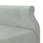 Preview: Schlafsofa in L-Form Hellgrau 271x140x70 cm Samt