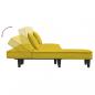 Preview: Schlafsofa in L-Form Gelb 255x140x70 cm Samt