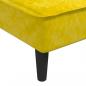 Preview: Schlafsofa in L-Form Gelb 255x140x70 cm Samt