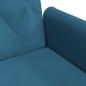 Preview: Schlafsofa mit Armlehnen Blau Samt