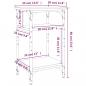 Preview: Beistelltisch Sonoma-Eiche 35x30x60 cm Holzwerkstoff