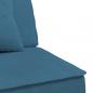 Preview: Schlafsofa in L-Form Blau 255x140x70 cm Samt