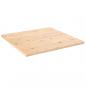 Preview: ARDEBO.de - Tischplatte 70x70x2,5 cm Massivholz Kiefer Quadratisch