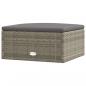 Preview: 5-tlg. Garten-Lounge-Set mit Kissen Grau Poly Rattan