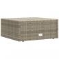 Preview: 5-tlg. Garten-Lounge-Set mit Kissen Grau Poly Rattan