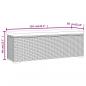 Preview: Hockerbank mit Sitzkissen Braun 110x30x40 cm Poly Rattan